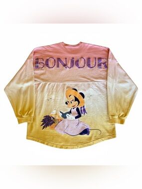 Disney Parks Spirit Jersey EPCOT France Pavilion Bonjour Minnie Mouse Size L
